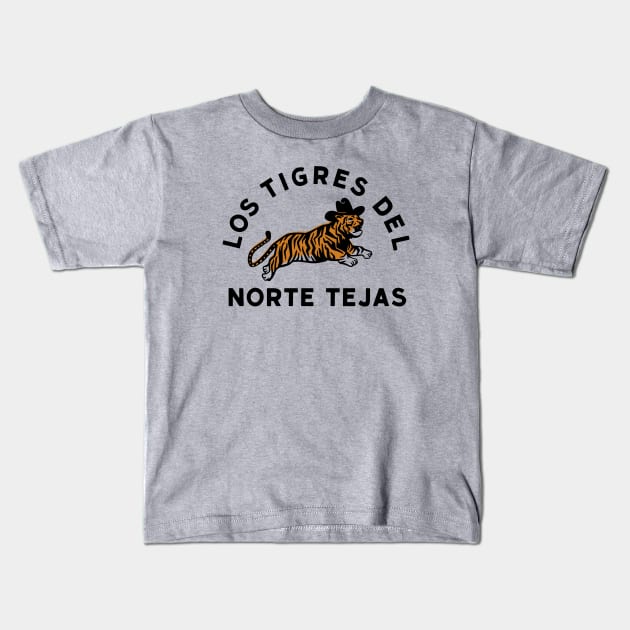 Los Tigres Del Norte Tejas Kids T-Shirt by sombreroinc